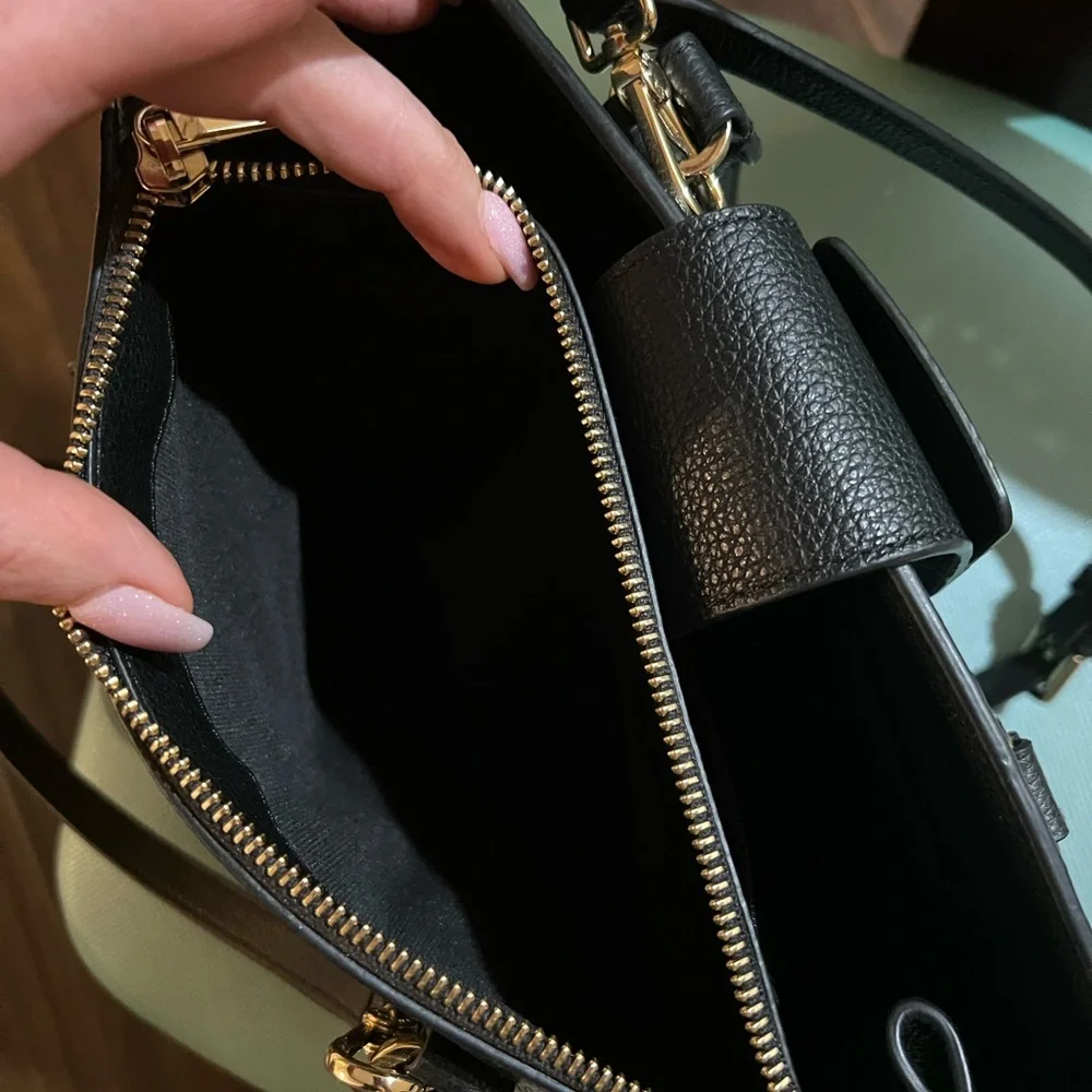 Furla Studded Leather Satchel - Picture 9 of 9